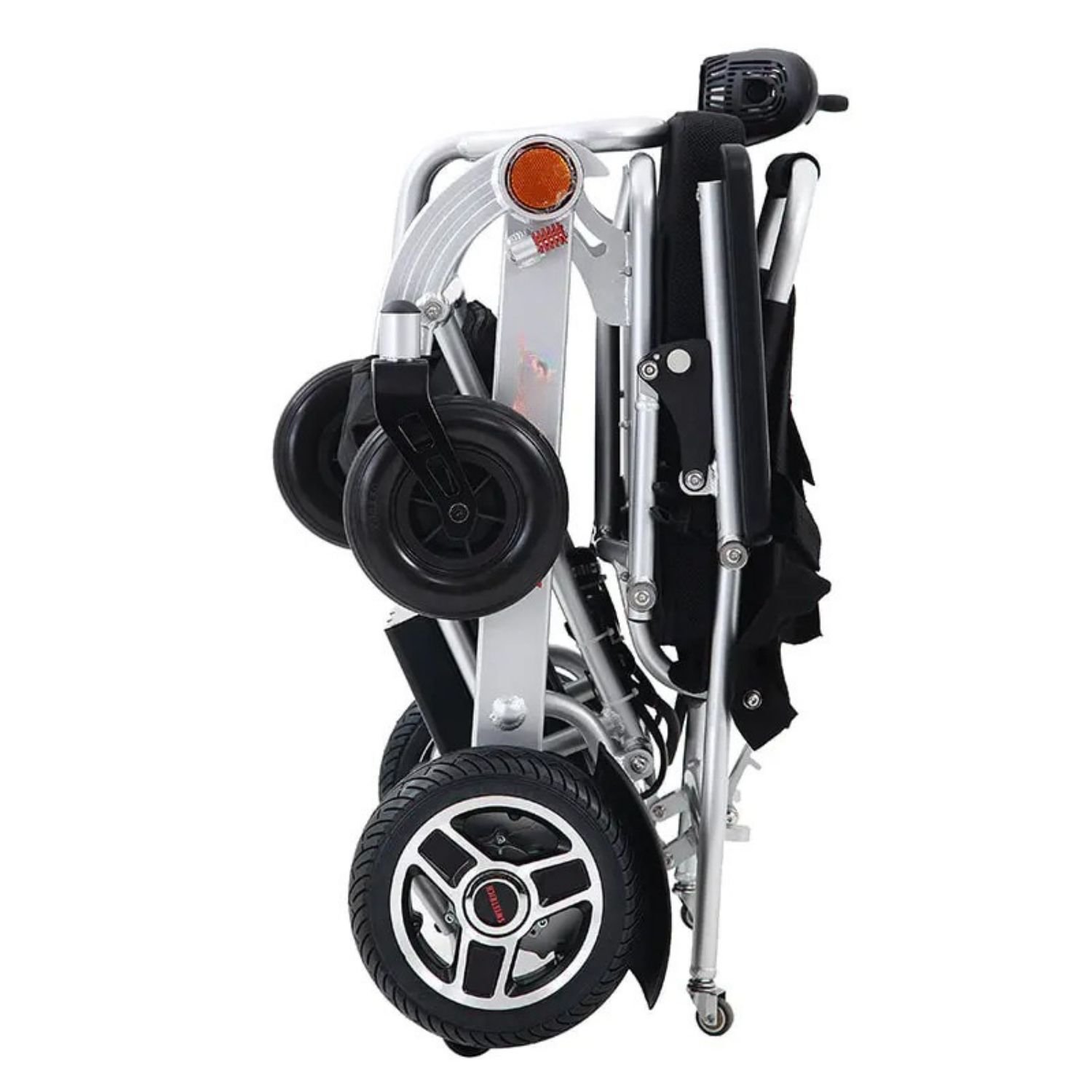 Kiralık Hafif Akülü Tekerlekli Sandalye 2 Katlanabilir seyahat sandalyesinin portatif yapısı